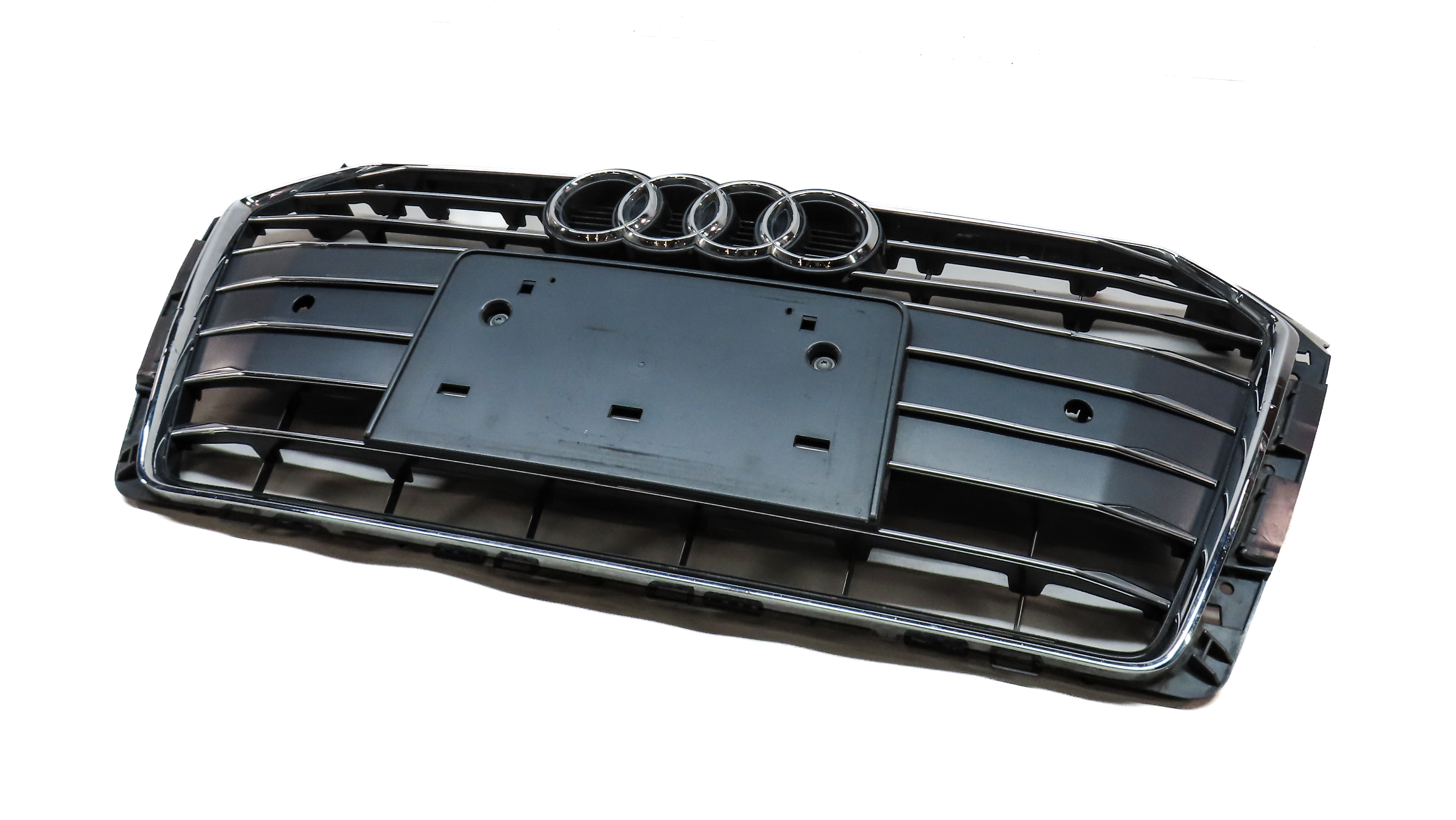 2017-2019 AUDI A4 (B9 8W) FRONT CENTER GRILLE TRIM AIR VENT (FOR MODELS w/ PDC) — exact item pictured